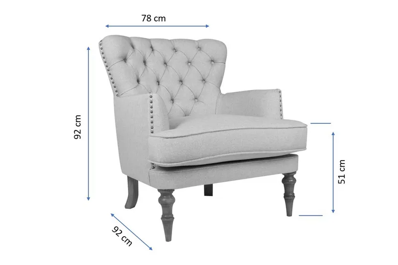 Londonia Fåtölj - Ljusbrun/Natur - Möbler - Vardagsrum - Fåtöljer