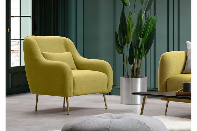Longbush Fåtölj, Gul