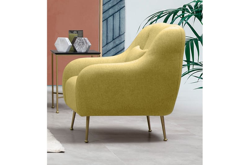 Longbush Fåtölj - Gul - Möbler - Vardagsrum - Fåtöljer