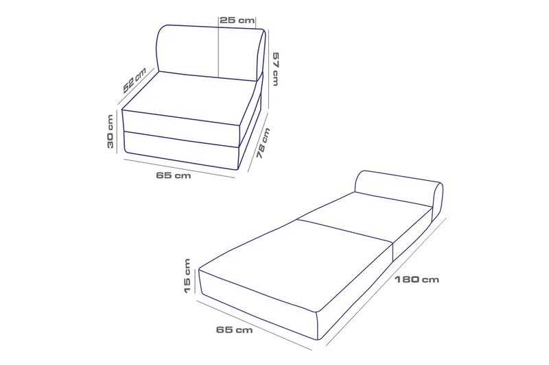 Magaria Bäddfåtölj - Beige - Möbler - Vardagsrum - Fåtöljer - Bäddfåtöljer