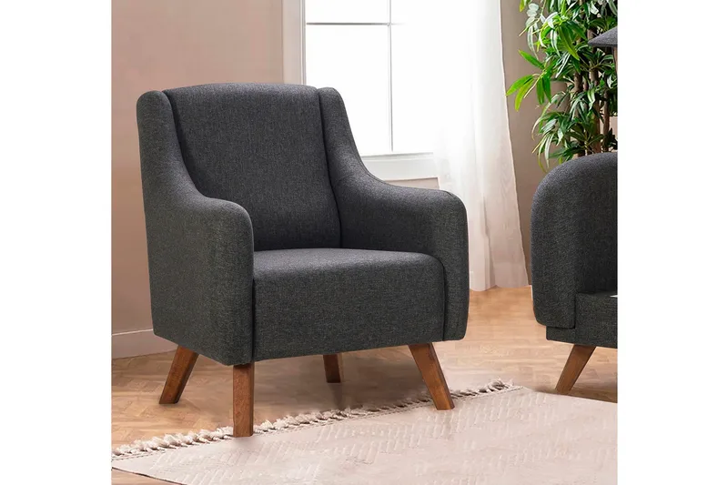 Malkiat Fåtölj - Antracit - Möbler - Vardagsrum - Fåtöljer