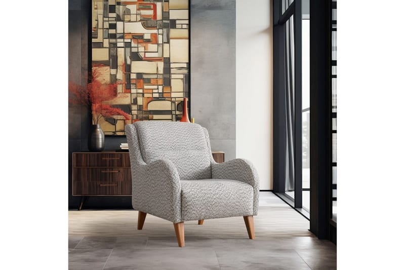 Mami Öronlappsfåtölj - Cream/Blå - Möbler - Vardagsrum - Fåtöljer - Öronlappsfåtölj