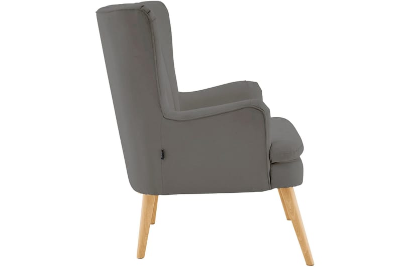 Marilee Loungefåtölj med Fotpall - Tyg/Antracit - Möbler - Vardagsrum - Fåtöljer