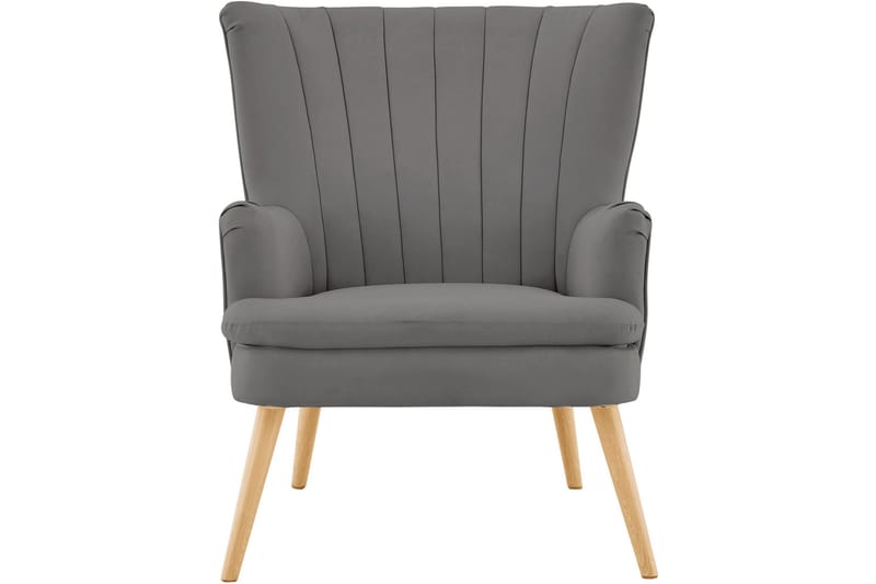 Marilee Loungefåtölj med Fotpall - Tyg/Antracit - Möbler - Vardagsrum - Fåtöljer