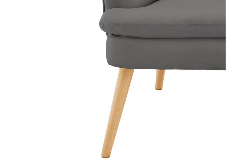 Marilee Loungefåtölj med Fotpall - Tyg/Antracit - Möbler - Vardagsrum - Fåtöljer