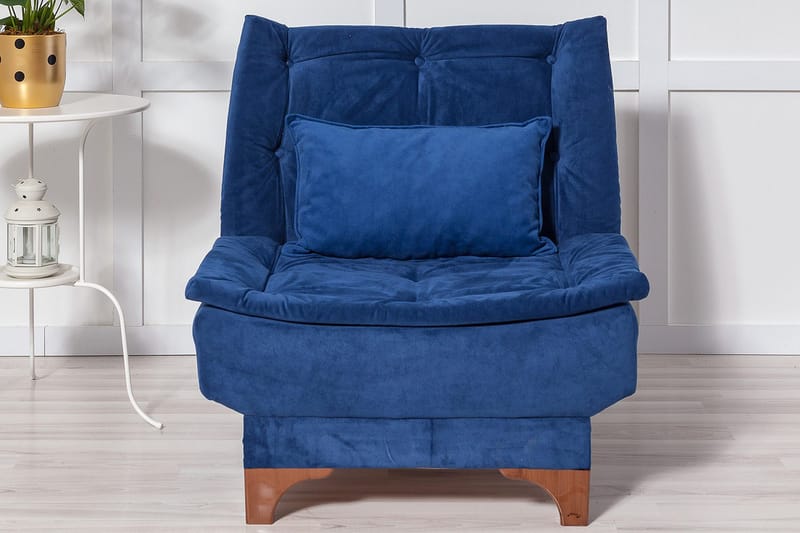 Mathenia Fåtölj med Armstöd - Blå - Möbler - Vardagsrum - Fåtöljer - Fåtölj utan armstöd