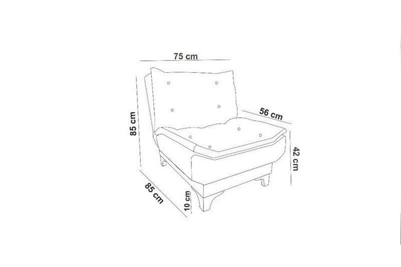 Mathenia Fåtölj med Armstöd - Blå - Möbler - Vardagsrum - Fåtöljer - Fåtölj utan armstöd