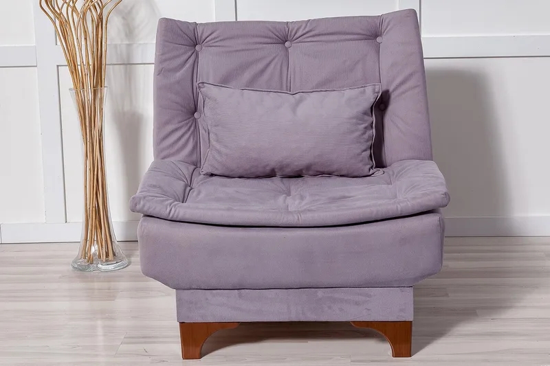 Mathenia Fåtölj med Armstöd - Grå - Möbler - Vardagsrum - Fåtöljer - Fåtölj utan armstöd