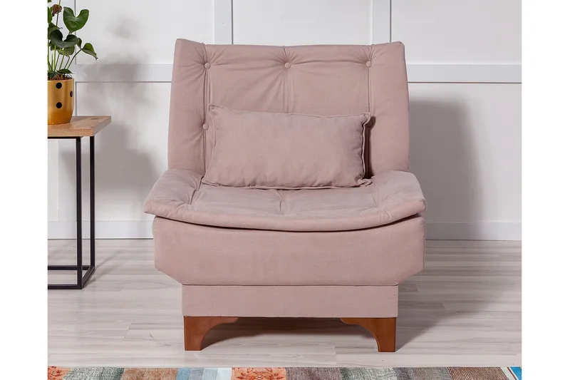 Mathenia Fåtölj med Armstöd - Rosa - Möbler - Vardagsrum - Fåtöljer - Bäddfåtöljer