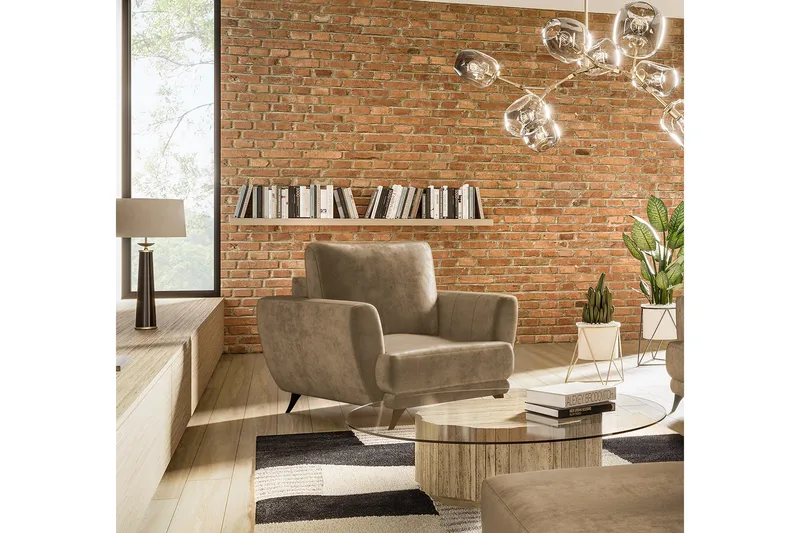 Megis Fåtölj - Beige - Möbler - Vardagsrum - Fåtöljer