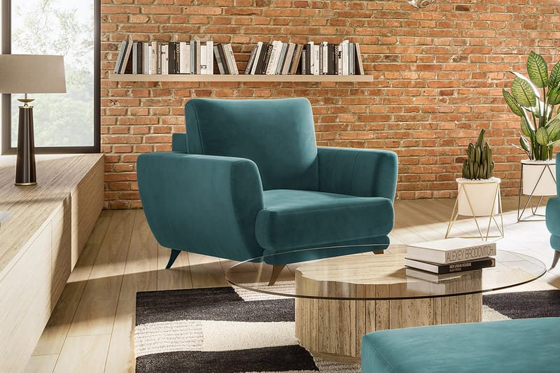 Megis Fåtölj - Turkos - Möbler - Vardagsrum - Fåtöljer