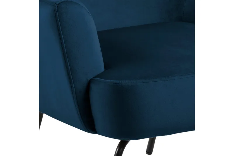 Melisan Loungefåtölj - Blå/Svart - Möbler - Vardagsrum - Fåtöljer