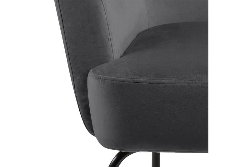 Melisan Loungefåtölj - Grå/Svart - Möbler - Vardagsrum - Fåtöljer
