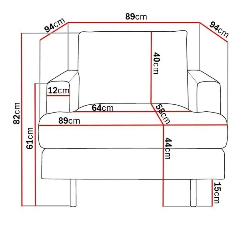 Menard Compact Fåtölj - Beige - Möbler - Vardagsrum - Fåtöljer