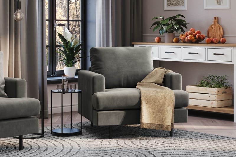 Menard Compact Fåtölj - Grå - Möbler - Vardagsrum - Fåtöljer