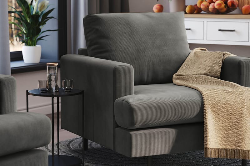 Menard Compact Fåtölj - Grå - Möbler - Vardagsrum - Fåtöljer