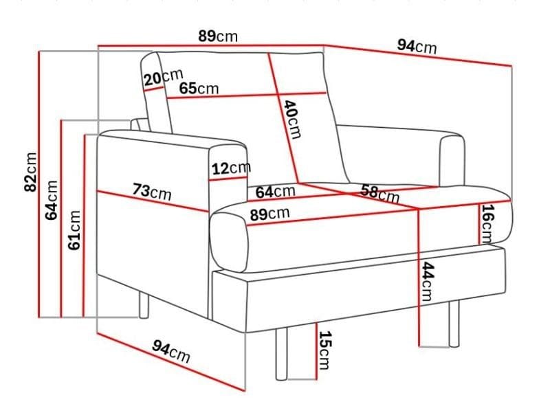 Menard Compact Fåtölj - Ljusgrå - Möbler - Vardagsrum - Fåtöljer