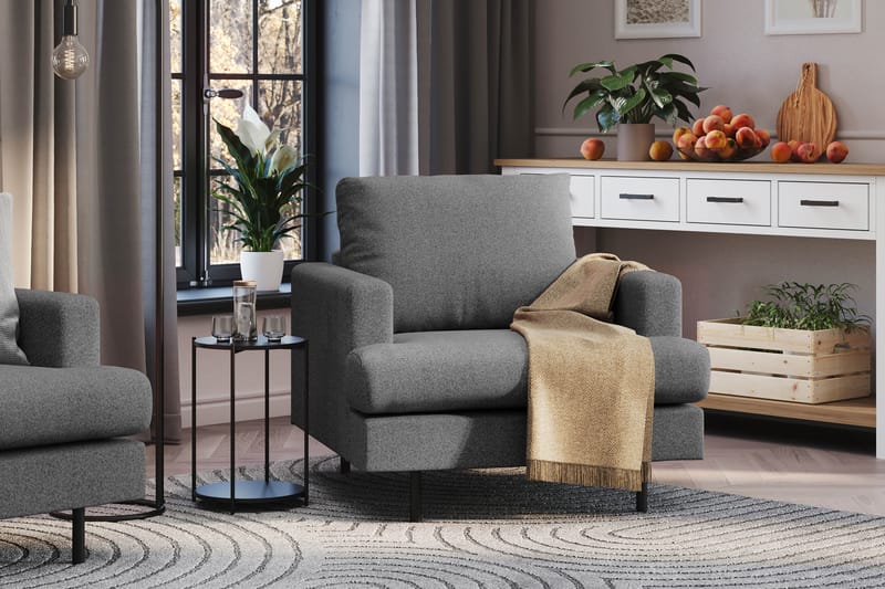 Menard Compact Fåtölj - Mörkgrå - Möbler - Vardagsrum - Fåtöljer