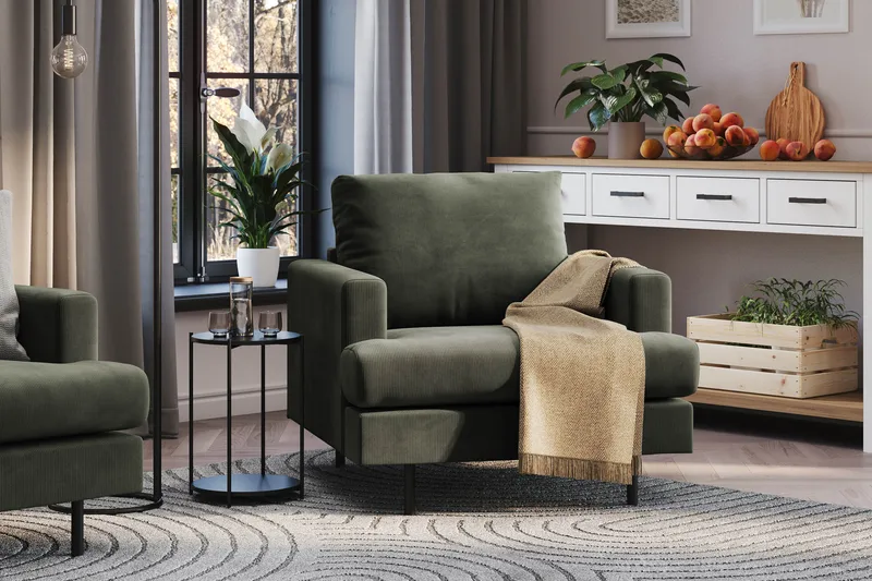 Menard Compact Fåtölj - Mörkgrön - Möbler - Vardagsrum - Fåtöljer