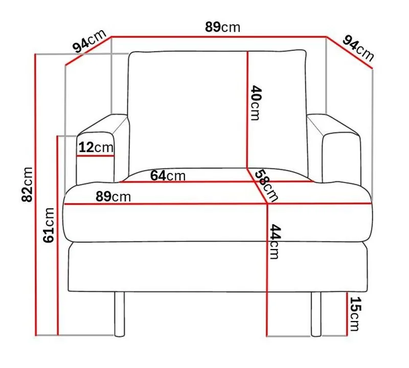 Menard Compact Fåtölj - Möbler - Vardagsrum - Fåtöljer
