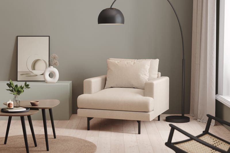 Menard Djup Fåtölj 97 cm Bred - Beige / Ljus - Möbler - Vardagsrum - Fåtöljer