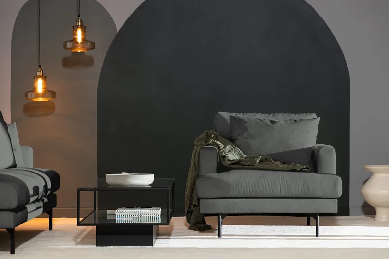 Menard Fåtölj - Grå - Möbler - Vardagsrum - Fåtöljer