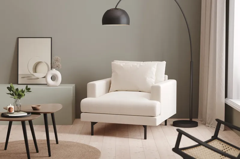 Menard Fåtölj - Ljusbeige - Möbler - Vardagsrum - Fåtöljer