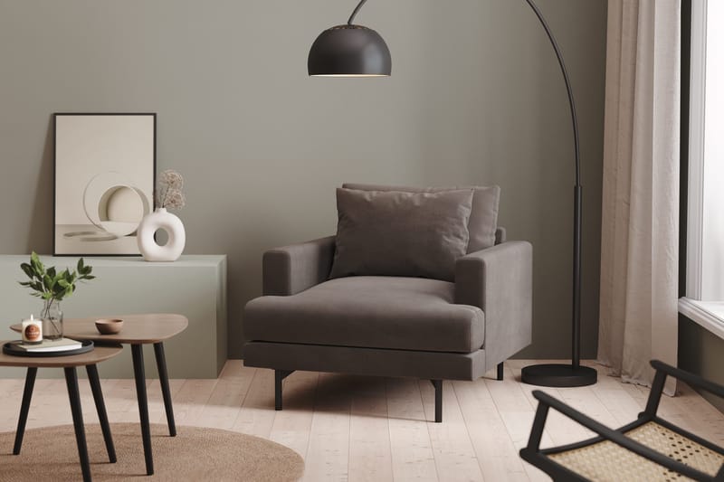 Menard Fåtölj - Mörkgrå - Möbler - Vardagsrum - Fåtöljer