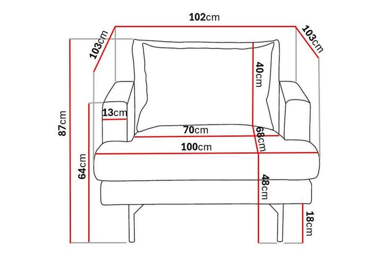 Menard Fåtölj - Mörkgrön - Möbler - Vardagsrum - Fåtöljer