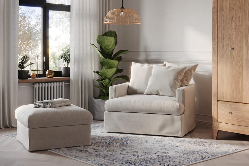 Menard Fåtölj Tvättbar & avtagbar klädsel - Beige - Möbler - Vardagsrum - Fåtöljer