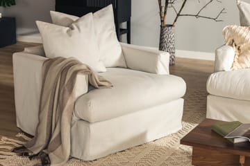 Menard Fåtölj Tvättbar & avtagbar klädsel - Linnebeige - Möbler - Vardagsrum - Fåtöljer