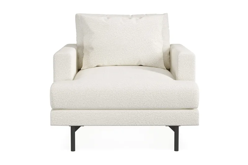 Menard Fåtölj - Vit Bouclé - Möbler - Vardagsrum - Fåtöljer
