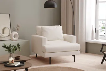 Menard Fåtölj - Vit Bouclé - Möbler - Vardagsrum - Fåtöljer