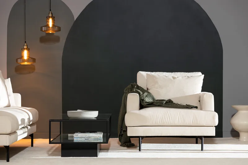 Menard Stor Fåtölj Manchester Tyg - Ljus Beige - Möbler - Vardagsrum - Fåtöljer