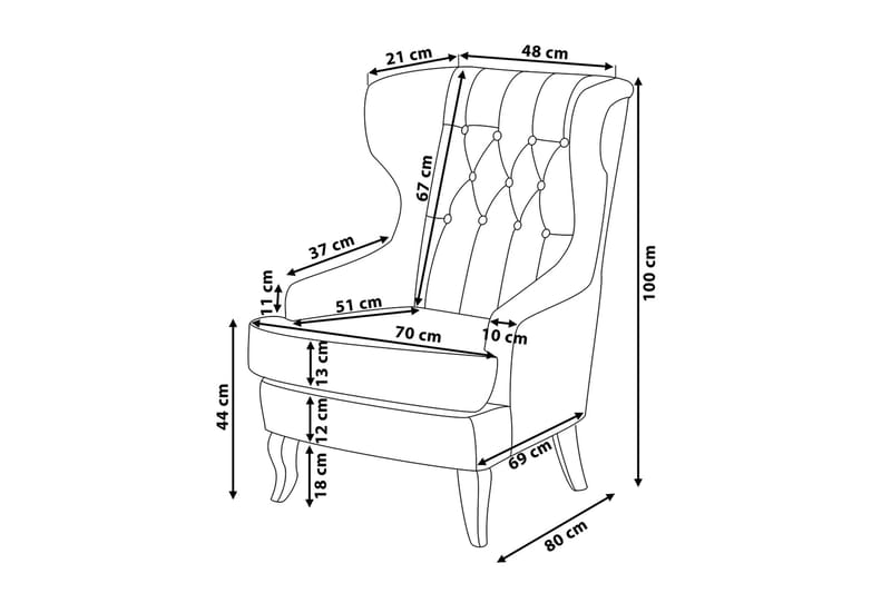 Molde Fåtölj - Rosa - Möbler - Vardagsrum - Fåtöljer
