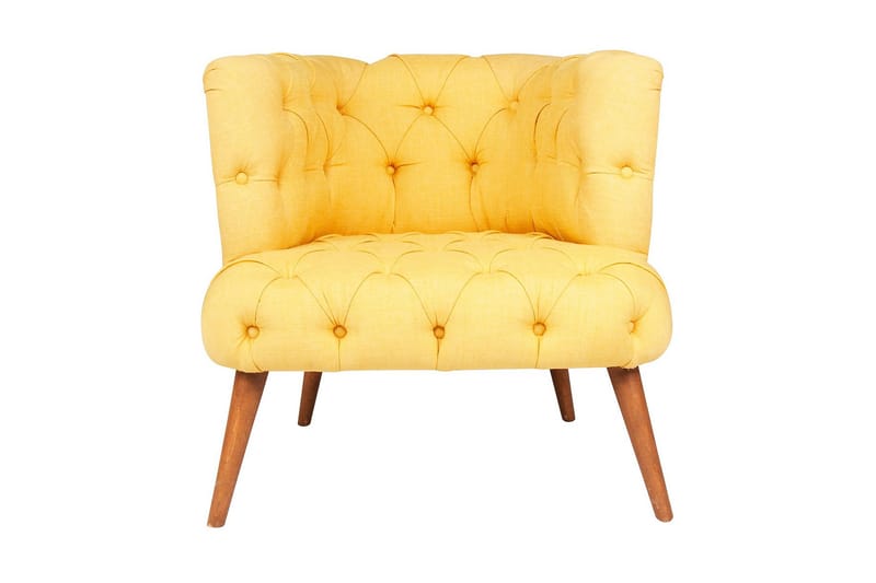 Monroew Fåtölj - Gul/Natur - Möbler - Vardagsrum - Fåtöljer