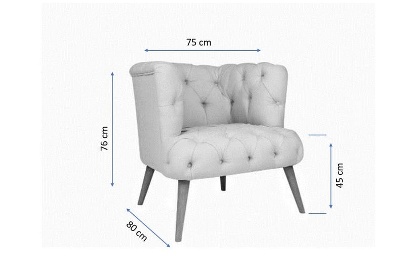 Monroew Fåtölj - Gul/Natur - Möbler - Vardagsrum - Fåtöljer