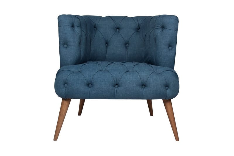 Monroew Fåtölj - Mörkblå/Natur - Möbler - Vardagsrum - Fåtöljer