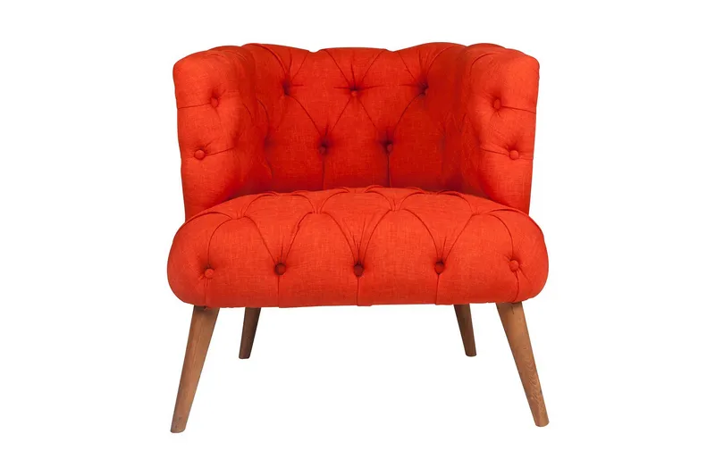 Monroew Fåtölj - Röd/Natur - Möbler - Vardagsrum - Fåtöljer