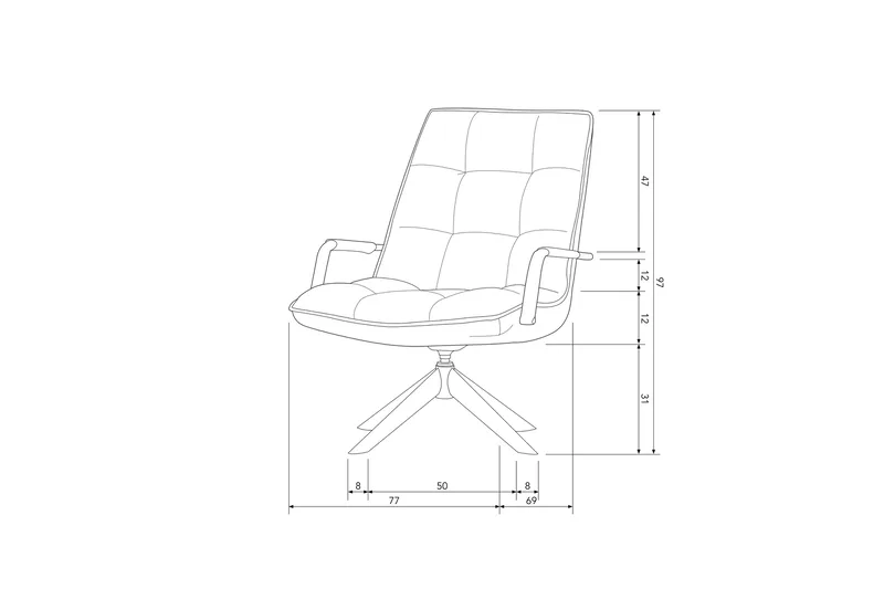 Mosami Fåtölj - Cognac - Möbler - Vardagsrum - Fåtöljer
