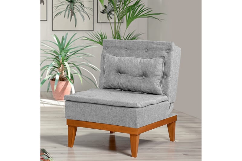 Mozzetti Fåtölj med Armstöd - Grå - Möbler - Vardagsrum - Fåtöljer