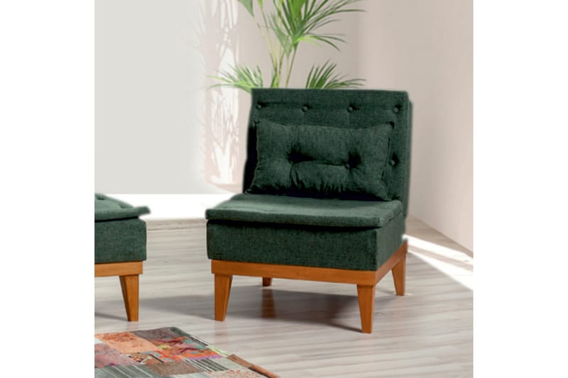 Mozzetti Fåtölj med Armstöd - Grön - Möbler - Vardagsrum - Fåtöljer