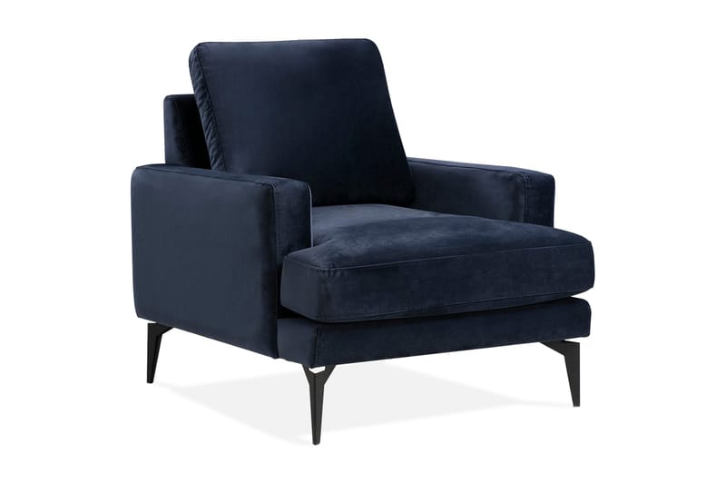 Mukes Fåtölj med Armstöd, Blå