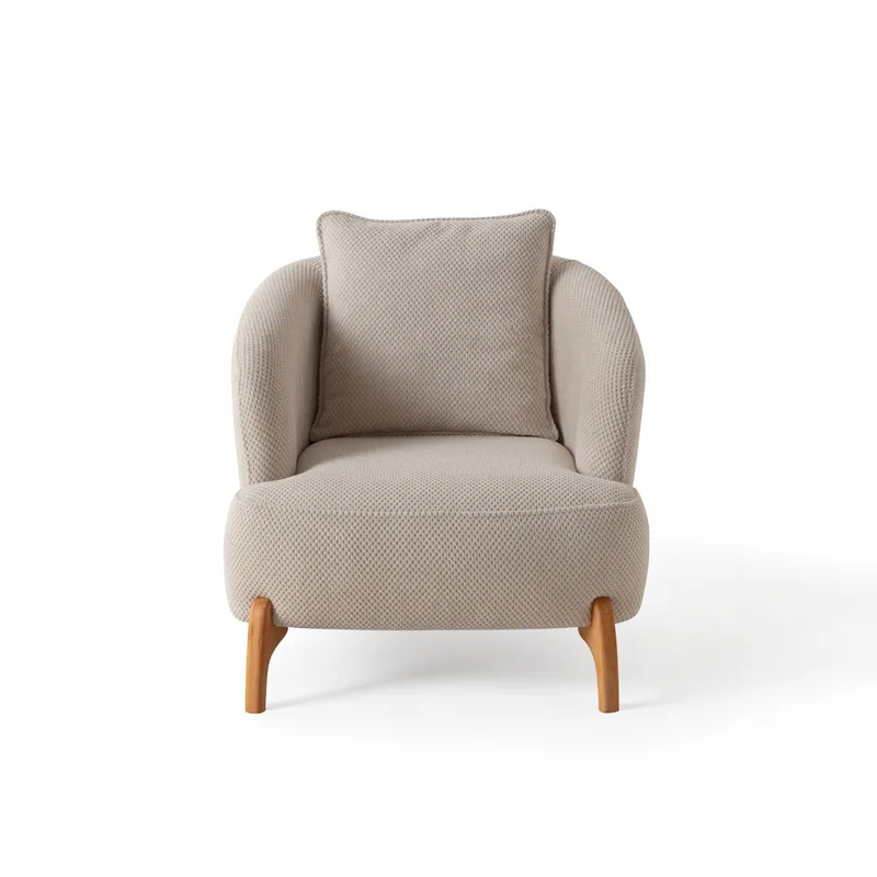 Munemori Öronlappsfåtölj 81x76x81 cm - Beige - Möbler - Vardagsrum - Fåtöljer - Öronlappsfåtölj