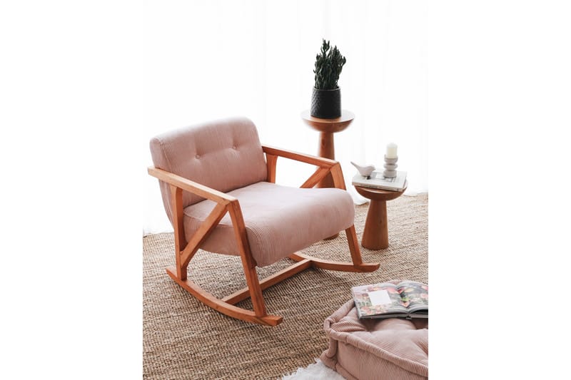 Muskuran Fåtölj - Rosa - Möbler - Vardagsrum - Stolar & sittmöbler - Snurrstolar & gungstolar