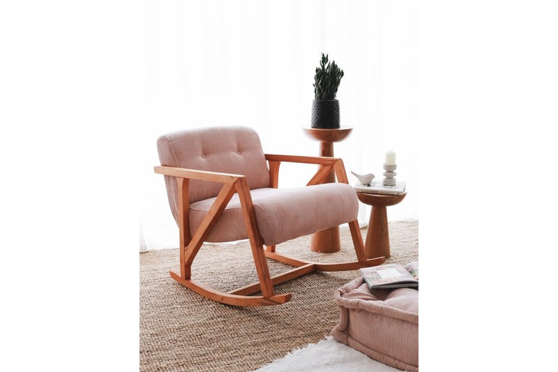Muskuran Fåtölj - Rosa - Möbler - Vardagsrum - Stolar & sittmöbler - Snurrstolar & gungstolar
