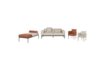 Naklund Schäslong 172 cm - Brun/Beige/Svart - Möbler - Sovrum - Dagbäddar