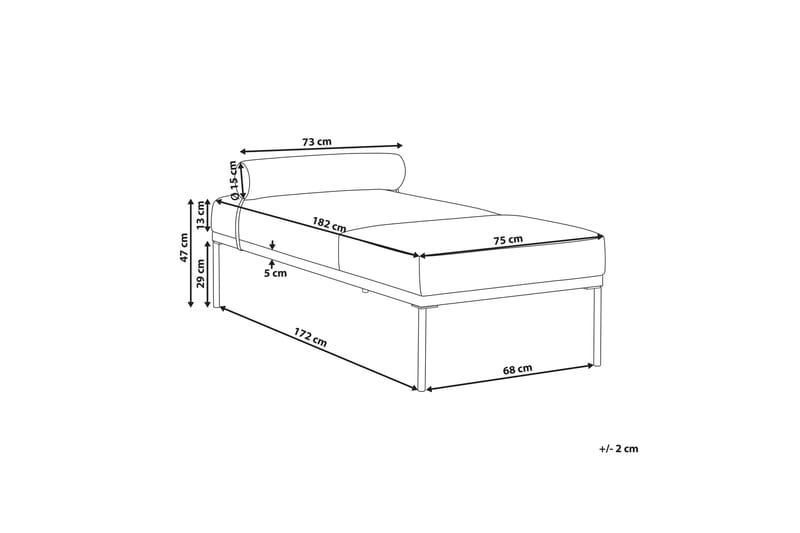 Naklund Schäslong 172 cm - Brun/Blå - Möbler - Vardagsrum - Fåtöljer - Schäslongfåtöljer & divanfåtöljer
