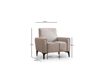 Naoko Fåtölj - Beige - Möbler - Vardagsrum - Fåtöljer