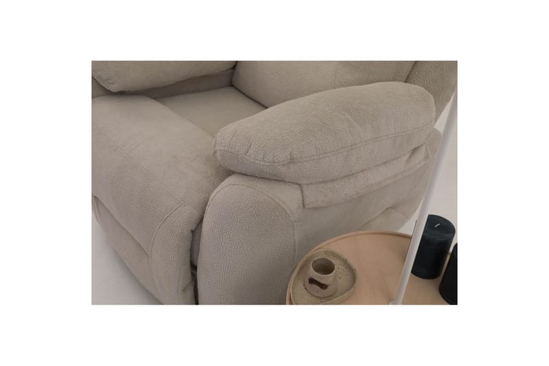 Navren Reclinerfåtölj Elektrisk - Krämvit - Möbler - Vardagsrum - Fåtöljer - Biofåtöljer & reclinerfåtöljer